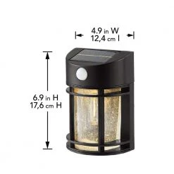 120-Degree Solar Filament Black Motion Sensing Outdoor Integrated LED Stair Light by Hampton Bay -Hampton Bay Sales black hampton bay stair lights sl1836 c3 1000