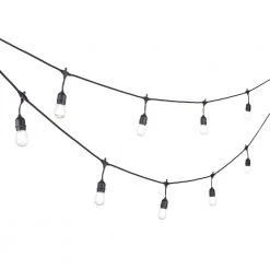 24-Light Indoor/Outdoor 48 ft. String Light with S14 Single Filament LED Bulbs by Hampton Bay