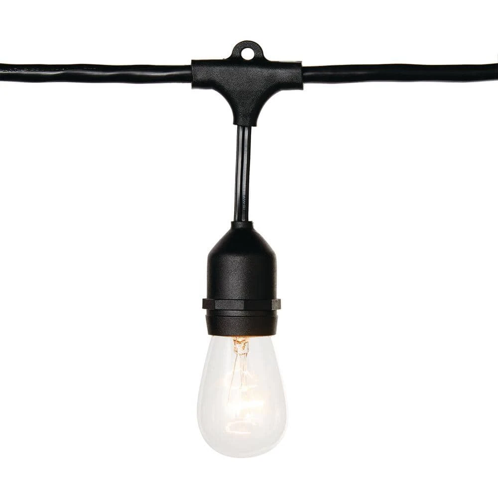 12-Light Indoor/Outdoor 24 ft. Plug-In Incandescent Edison Bulb String Light by Hampton Bay 6 12-Light Indoor/Outdoor 24 ft. Plug-In Incandescent Edison Bulb String Light by Hampton Bay - Image 6