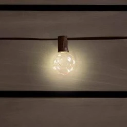 Outdoor/Indoor 12 ft. Plug-In LED G40 Copper Fairy String Light (6-Pack) by Hampton Bay 11 Outdoor/Indoor 12 ft. Plug-In LED G40 Copper Fairy String Light (6-Pack) by Hampton Bay -Hampton Bay Sales black hampton bay string lights nxt sl9507 6pk 1f 1000