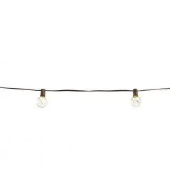 Outdoor/Indoor 12 ft. Plug-In LED G40 Copper Fairy String Light (10-Heads) by Hampton Bay -Hampton Bay Sales black hampton bay string lights nxt sl9507 bk a0 1000