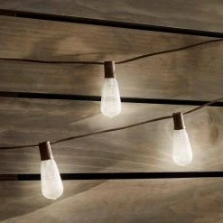 Outdoor/Indoor 10 ft. Plug-In Incandescent ST40 Crackle Bulb String Light (2-Pack) by Hampton Bay -Hampton Bay Sales black hampton bay string lights nxt sl9514 2pk 4f 1000