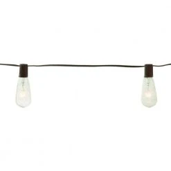 Outdoor/Indoor 10 ft. Plug-In Incandescent ST40 Crackle Bulb String Light (2-Pack) by Hampton Bay -Hampton Bay Sales black hampton bay string lights nxt sl9514 2pk a0 1000