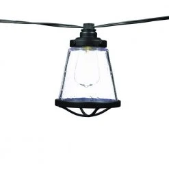 Outdoor/Indoor 11 ft. Plug-In LED ST38 Vintage Bulb String Light with Seedy Cage (10-Heads) by Hampton Bay