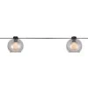 Outdoor/Indoor 10 ft. Plug-In G Type Bulb Incandescent String Light with 8-Smoky Glass Shades (3-Pack) by Hampton Bay