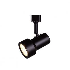 1-Light Black Integrated LED Mini-Step Linear Track Lighting Head by Hampton Bay
