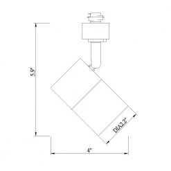 1-Light Black Integrated LED Linear Track Lighting Mini Cylinder Step Head by Hampton Bay 7 1-Light Black Integrated LED Linear Track Lighting Mini Cylinder Step Head by Hampton Bay -Hampton Bay Sales black hampton bay track lighting heads 813760 d4 1000