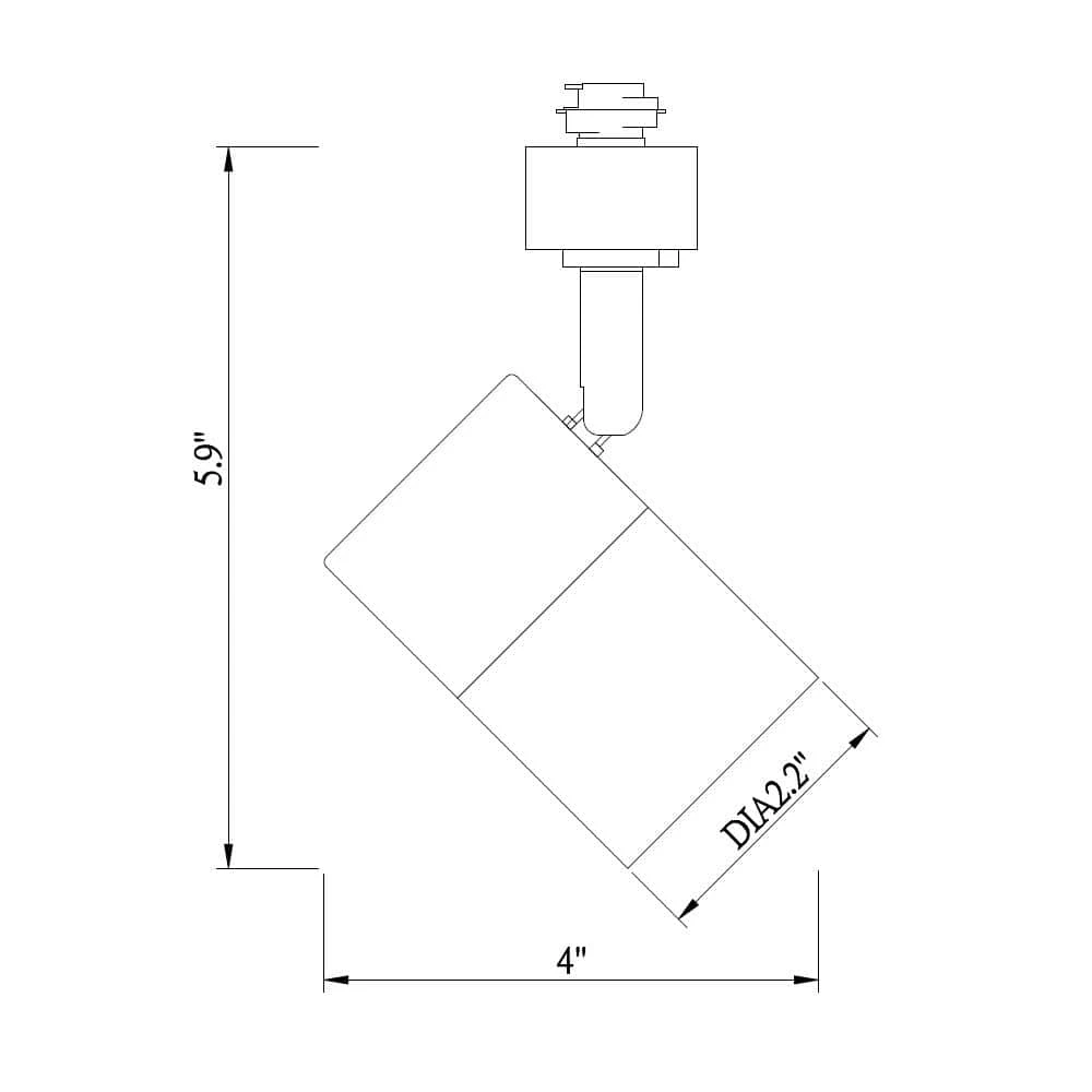 1-Light Black Integrated LED Linear Track Lighting Mini Cylinder Step Head by Hampton Bay 4 1-Light Black Integrated LED Linear Track Lighting Mini Cylinder Step Head by Hampton Bay - Image 4
