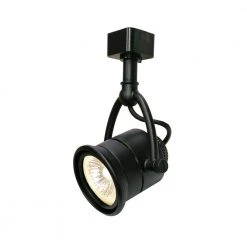 1-Light Black Linear Track Lighting Retro Pinhole Head by Hampton Bay