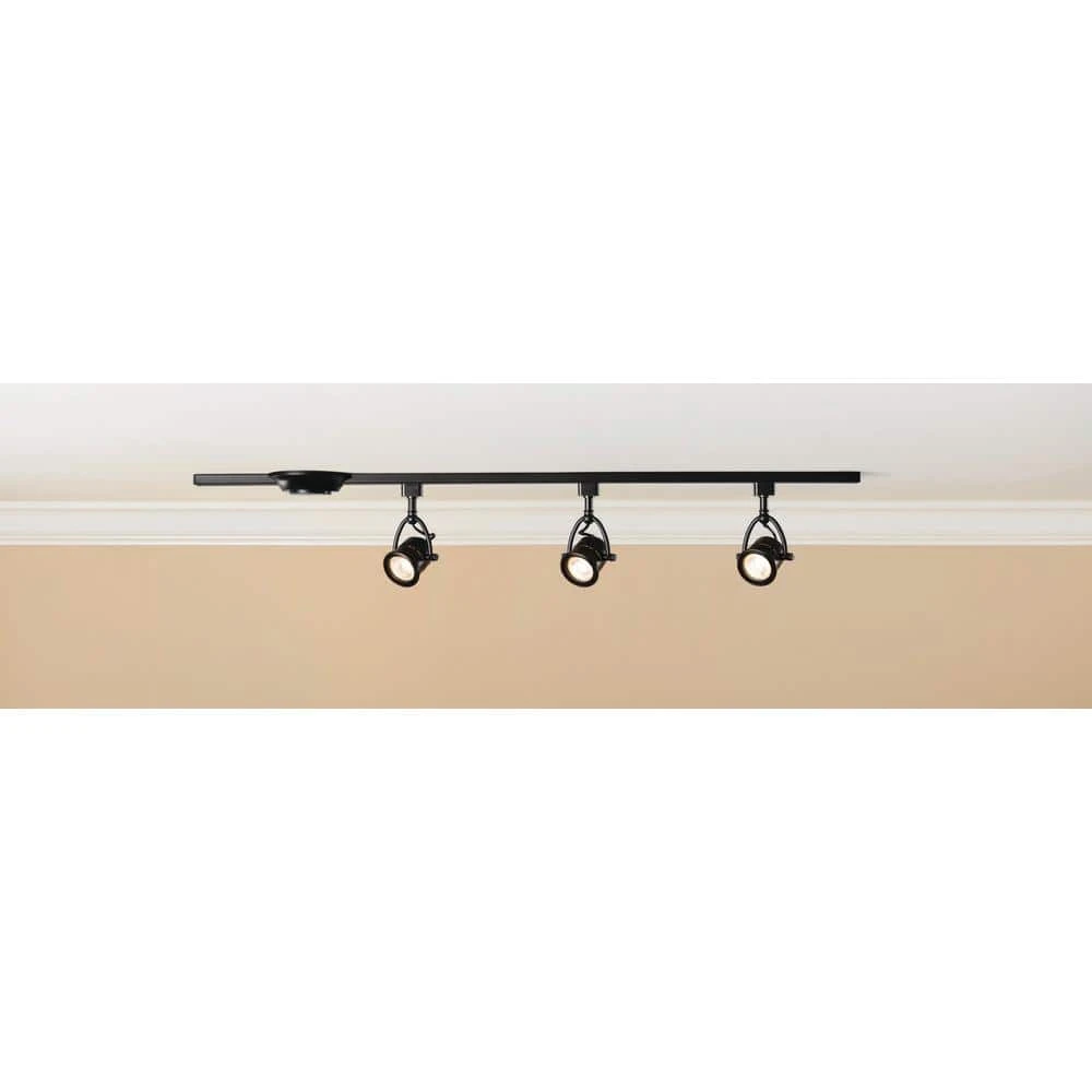 3-Light Retro 44 in. Black Linear Track Lighting Kit by Hampton Bay 4 3-Light Retro 44 in. Black Linear Track Lighting Kit by Hampton Bay - Image 4