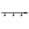 4-ft. 3-Light Black Integrated LED Linear Track Lighting Kit with Mini Cylinder Track Heads by Hampton Bay