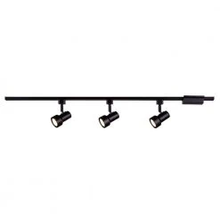 3-Light Mini Step 44 in. Black Integrated LED Linear Track Lighting Kit by Hampton Bay