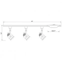4 ft. 3-Light Black Retro Linear Track Lighting Kit by Hampton Bay -Hampton Bay Sales black hampton bay track lighting kits 813840 d4 1000