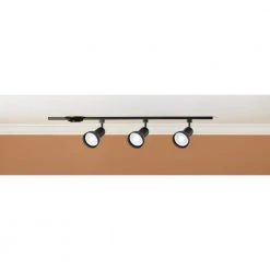 4 ft. 3-Light Black Linear Track Lighting Kit with R30/PAR30 Large Step Heads by Hampton Bay 8 4 ft. 3-Light Black Linear Track Lighting Kit with R30/PAR30 Large Step Heads by Hampton Bay -Hampton Bay Sales black hampton bay track lighting kits 813850 1f 1000