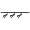 4 ft. 3-Light Black Linear Track Lighting Kit with R30/PAR30 Large Step Heads by Hampton Bay