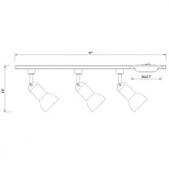 4 ft. 3-Light Black Linear Track Lighting Kit with R20/PAR20 Medium Step Heads by Hampton Bay -Hampton Bay Sales black hampton bay track lighting kits 813860 d4 1000
