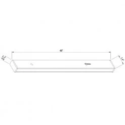 4 ft. 2400-Watt Black Linear Track Lighting Rail Section by Hampton Bay -Hampton Bay Sales black hampton bay track lighting rails 804989 d4 1000