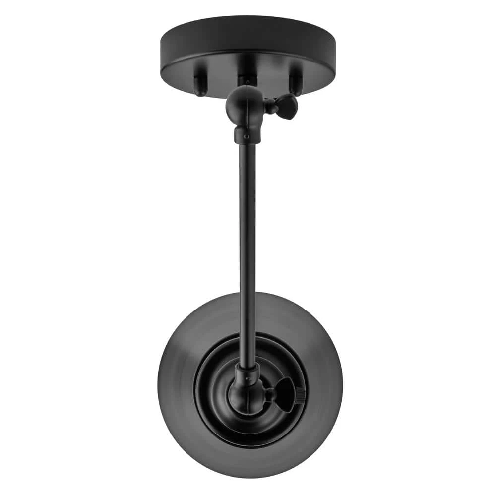 1-Light Black Plug-In/Hardwired Swing Arm Wall Lamp with 6 ft. Fabric Cord by Hampton Bay 4 1-Light Black Plug-In/Hardwired Swing Arm Wall Lamp with 6 ft. Fabric Cord by Hampton Bay - Image 4