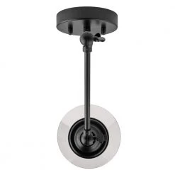 1-Light Black Plug-In or Hardwired Swing Arm Wall Lamp with 6 ft. Fabric Cord and Glass Shade by Hampton Bay 14 1-Light Black Plug-In or Hardwired Swing Arm Wall Lamp with 6 ft. Fabric Cord and Glass Shade by Hampton Bay -Hampton Bay Sales black hampton bay wall lamps ew11475bk1 c a0 1000