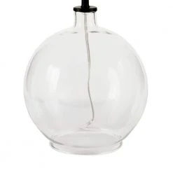 Windmere 21.5 in Clear Glass Table Lamp by Hampton Bay -Hampton Bay Sales black hardware and clear glass hampton bay table lamps 24124 000 1d 1000