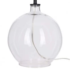 Windmere 21.5 in Clear Glass Table Lamp by Hampton Bay -Hampton Bay Sales black hardware and clear glass hampton bay table lamps 24124 000 1f 1000