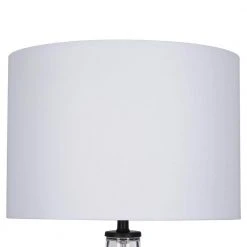 Windmere 21.5 in Clear Glass Table Lamp by Hampton Bay -Hampton Bay Sales black hardware and clear glass hampton bay table lamps 24124 000 44 1000