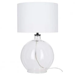 Windmere 21.5 in Clear Glass Table Lamp by Hampton Bay -Hampton Bay Sales black hardware and clear glass hampton bay table lamps 24124 000 4f 1000