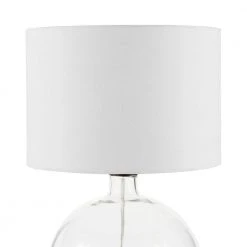 Windmere 21.5 in Clear Glass Table Lamp by Hampton Bay -Hampton Bay Sales black hardware and clear glass hampton bay table lamps 24124 000 a0 1000