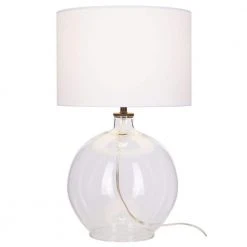 Windmere 21.5 in Clear Glass Table Lamp by Hampton Bay -Hampton Bay Sales black hardware and clear glass hampton bay table lamps 24124 000 c3 1000