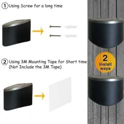 Solar 2-Toned Black Integrated LED Deck Rail Light with Brushed Nickel Top (2-Pack) by Hampton Bay -Hampton Bay Sales black with brushed nickel top cap hampton bay deck rail lights 43110 a0 1000