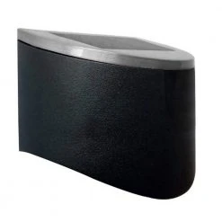 Solar 2-Toned Black Integrated LED Deck Rail Light with Brushed Nickel Top (2-Pack) by Hampton Bay -Hampton Bay Sales black with brushed nickel top cap hampton bay deck rail lights 43110 c3 1000