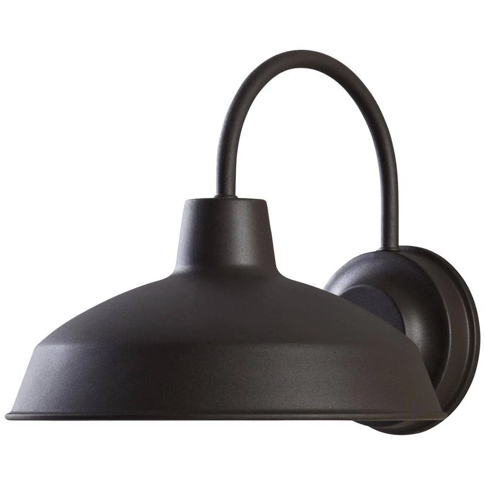 Bronze Outdoor LED Barn Light Wall Lantern Sconce by Hampton Bay 5 Bronze Outdoor LED Barn Light Wall Lantern Sconce by Hampton Bay - Image 5