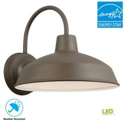 Bronze Outdoor LED Barn Light Wall Lantern Sconce by Hampton Bay 20 Bronze Outdoor LED Barn Light Wall Lantern Sconce by Hampton Bay -Hampton Bay Sales bronze finish hampton bay outdoor sconces izh1691l 2 1f 1000