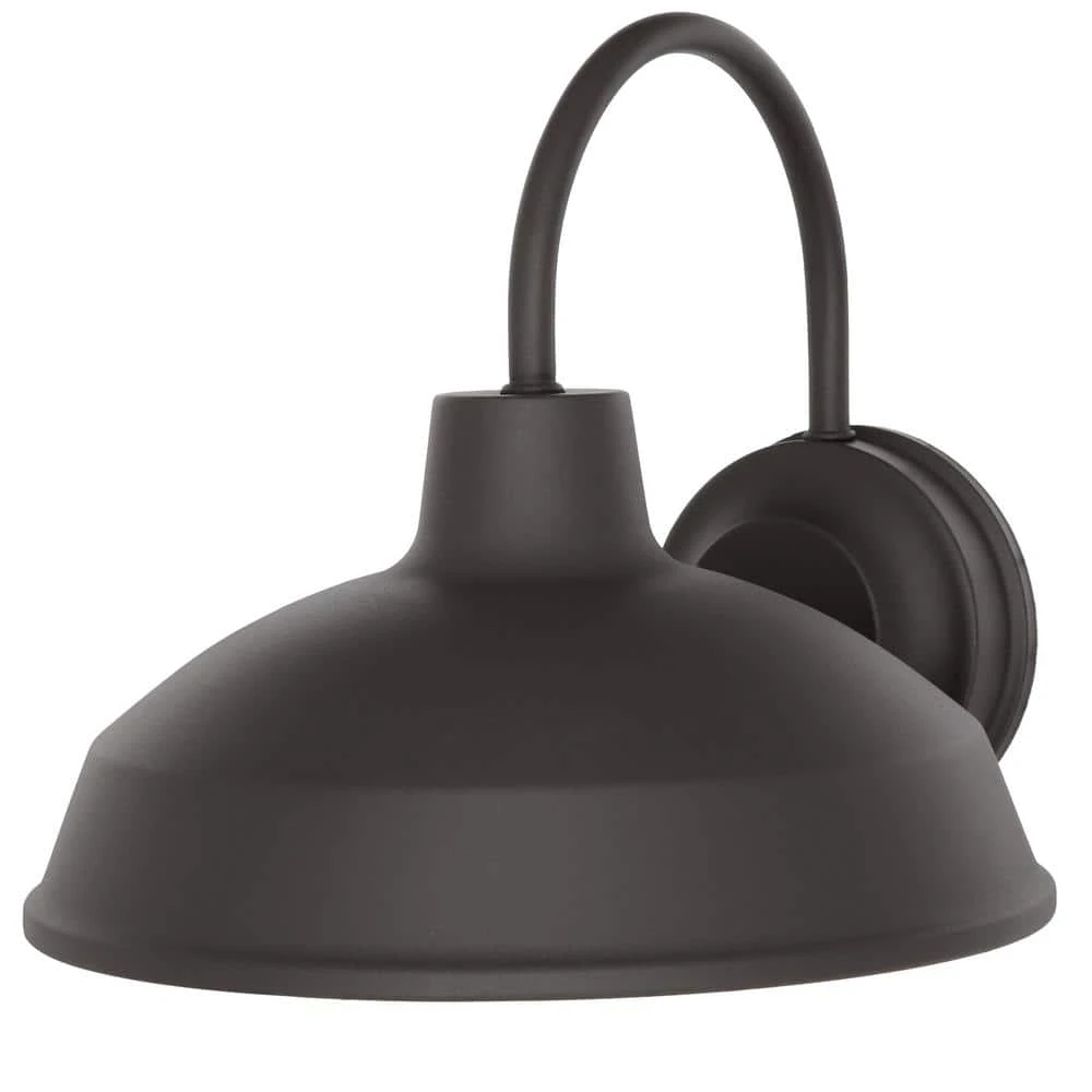 Bronze Outdoor LED Barn Light Wall Lantern Sconce by Hampton Bay 3 Bronze Outdoor LED Barn Light Wall Lantern Sconce by Hampton Bay - Image 3