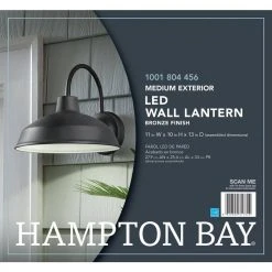 Bronze Outdoor LED Barn Light Wall Lantern Sconce by Hampton Bay 23 Bronze Outdoor LED Barn Light Wall Lantern Sconce by Hampton Bay -Hampton Bay Sales bronze finish hampton bay outdoor sconces izh1691l 2 76 1000