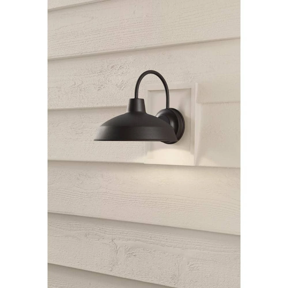 Bronze Outdoor LED Barn Light Wall Lantern Sconce by Hampton Bay 7 Bronze Outdoor LED Barn Light Wall Lantern Sconce by Hampton Bay - Image 7