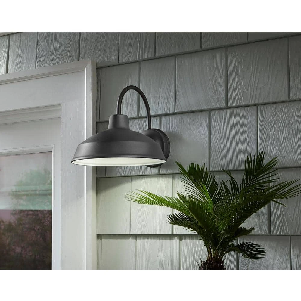 Bronze Outdoor LED Barn Light Wall Lantern Sconce by Hampton Bay 2 Bronze Outdoor LED Barn Light Wall Lantern Sconce by Hampton Bay - Image 2