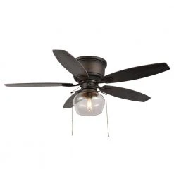 Stoneridge 52 in. LED Indoor/Outdoor Bronze Hugger Ceiling Fan with Light Kit by Hampton Bay -Hampton Bay Sales bronze hampton bay ceiling fans with lights 51904 c3 1000