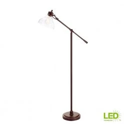 54.5 in. Oil Rubbed Bronze Counter Balance Floor Lamp by Hampton Bay -Hampton Bay Sales bronze hampton bay floor lamps 20045 001 40 1000