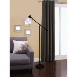 54.5 in. Oil Rubbed Bronze Counter Balance Floor Lamp by Hampton Bay -Hampton Bay Sales bronze hampton bay floor lamps 20045 001 fa 1000