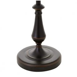 59 in. Oil-Rubbed Bronze Swing-Arm Floor Lamp with Cream Fabric Drum Shade by Hampton Bay -Hampton Bay Sales bronze hampton bay floor lamps f319001a rob 40 1000