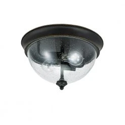 2-Light 13 in. Bronze Flush Mount Ceiling Light by Hampton Bay -Hampton Bay Sales bronze hampton bay flush mount lights 21093 000 4f 1000