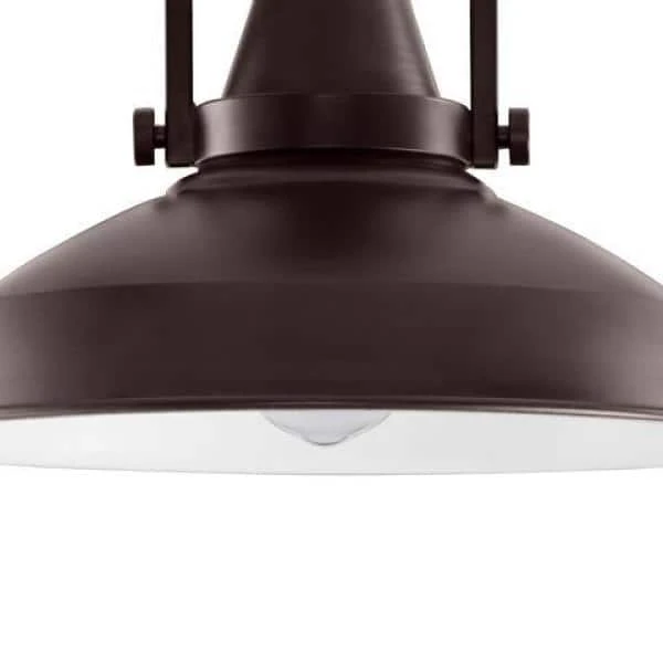 Wilhelm 12 in. 1-Light Bronze Farmhouse Semi-Flush Mount Kitchen Ceiling Light Fixture by Hampton Bay 3 Wilhelm 12 in. 1-Light Bronze Farmhouse Semi-Flush Mount Kitchen Ceiling Light Fixture by Hampton Bay - Image 3