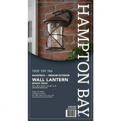 Wakefield 1-Light Bronze Outdoor Wall Lantern Sconce by Hampton Bay 11 Wakefield 1-Light Bronze Outdoor Wall Lantern Sconce by Hampton Bay -Hampton Bay Sales bronze hampton bay outdoor sconces wb1097 owl fa 1000