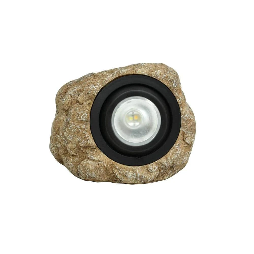 1-Light Solar Outdoor Integrated LED Rock Spot Light by Hampton Bay 1 1-Light Solar Outdoor Integrated LED Rock Spot Light by Hampton Bay