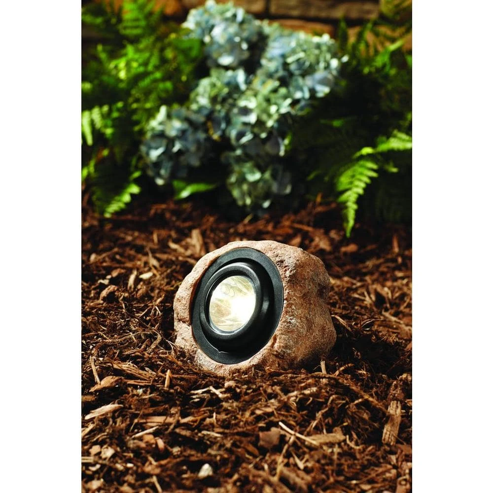 1-Light Solar Outdoor Integrated LED Rock Spot Light by Hampton Bay 2 1-Light Solar Outdoor Integrated LED Rock Spot Light by Hampton Bay - Image 2