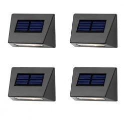 Solar Bronze Integrated LED Downcast Deck Light (4-Pack) by Hampton Bay