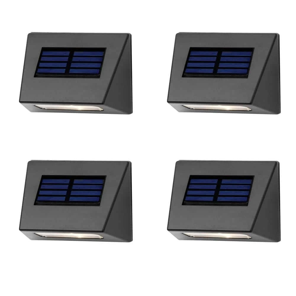 Solar Bronze Integrated LED Downcast Deck Light (4-Pack) by Hampton Bay 1 Solar Bronze Integrated LED Downcast Deck Light (4-Pack) by Hampton Bay