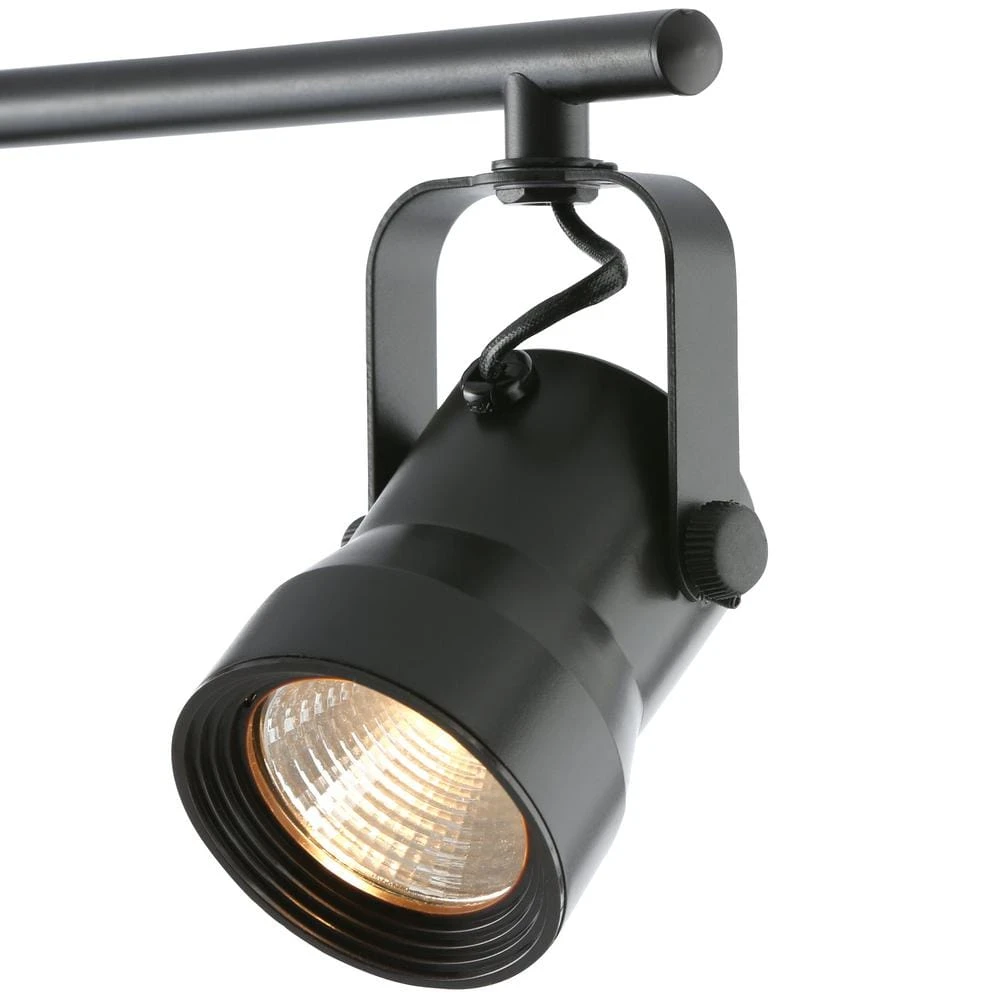 Mountainbrook 2 ft. 4-Light Bronze Integrated LED Fixed Track Lighting Kit with Metal Shade by Hampton Bay 3 Mountainbrook 2 ft. 4-Light Bronze Integrated LED Fixed Track Lighting Kit with Metal Shade by Hampton Bay - Image 3