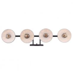 Glenhurst 4-Light Bronze Industrial Farmhouse Bathroom Vanity Light Fixture with Metal Shades by Hampton Bay 20 Glenhurst 4-Light Bronze Industrial Farmhouse Bathroom Vanity Light Fixture with Metal Shades by Hampton Bay -Hampton Bay Sales bronze hampton bay vanity lighting 20514 br 1f 1000